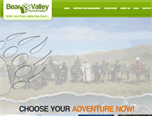 Tablet Screenshot of bearvalleyadventures.com
